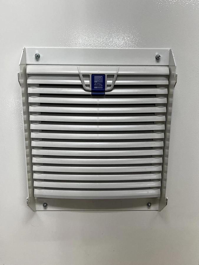 Used Rittal SK3240 080 Roof-Mounted Enclosure TopTherm Filter Fan Assembly, Fan Hood