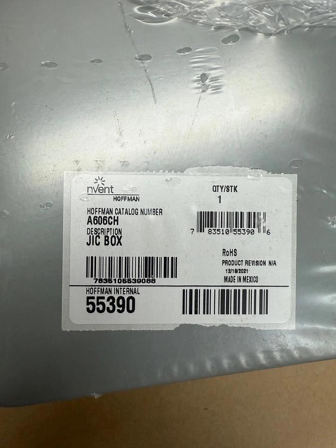Used NVent Hoffman A606CH Junction Box, 1 Box of 6 *NEW*