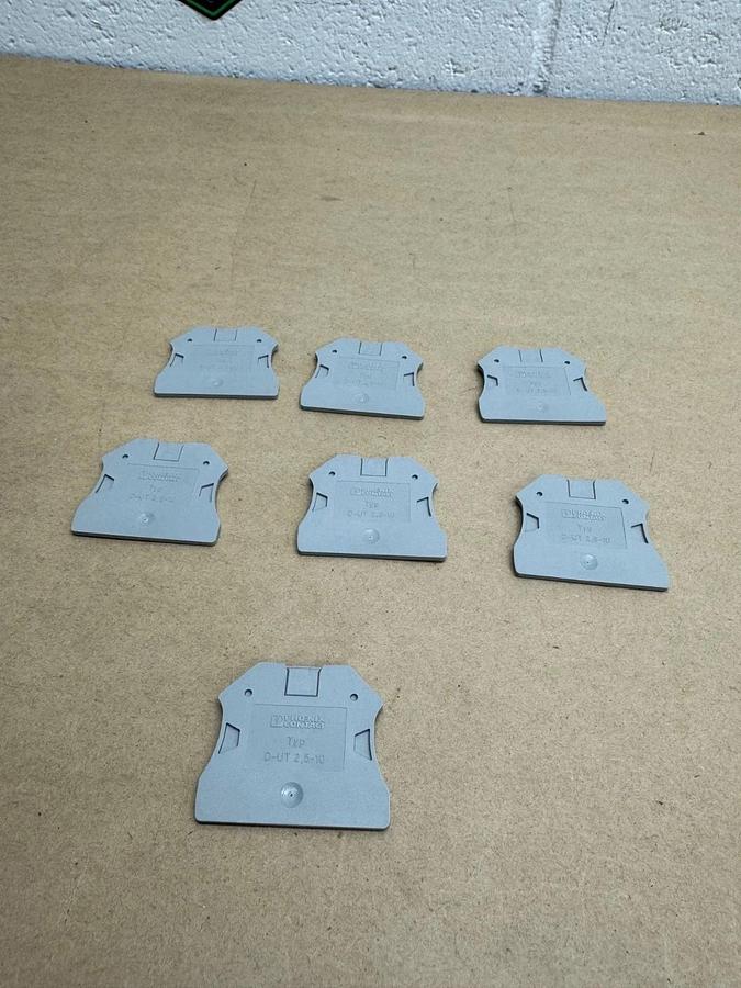 Used Phoenix Contact Typ D-UT 2,5-10 End Cover, LOT of 7 *NEW*