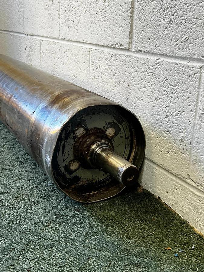 Used Eriez 8X36AIP Magnetic Head Pulley 8” Diameter, 36” Belt Width, 1-7/16” Diameter