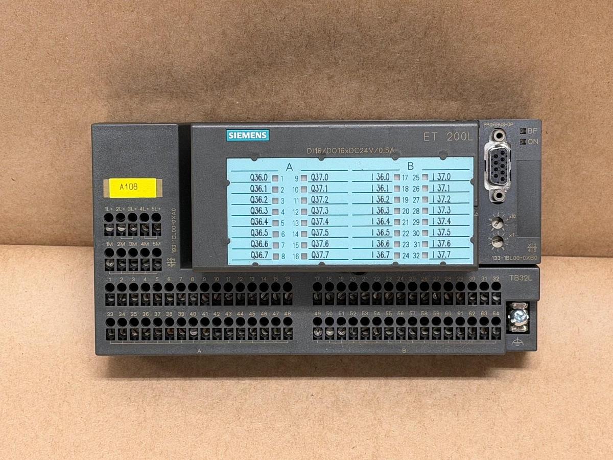 Used Siemens 193-1CL00-0XA0 & 133-1BL00-0XB0 Terminal Block