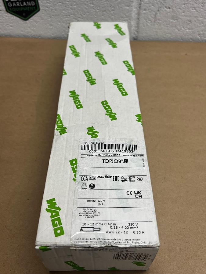 WAGO Relays Topjob 2002-1611/1000-867 2-Conductor Fuse Terminal Block *NEW*