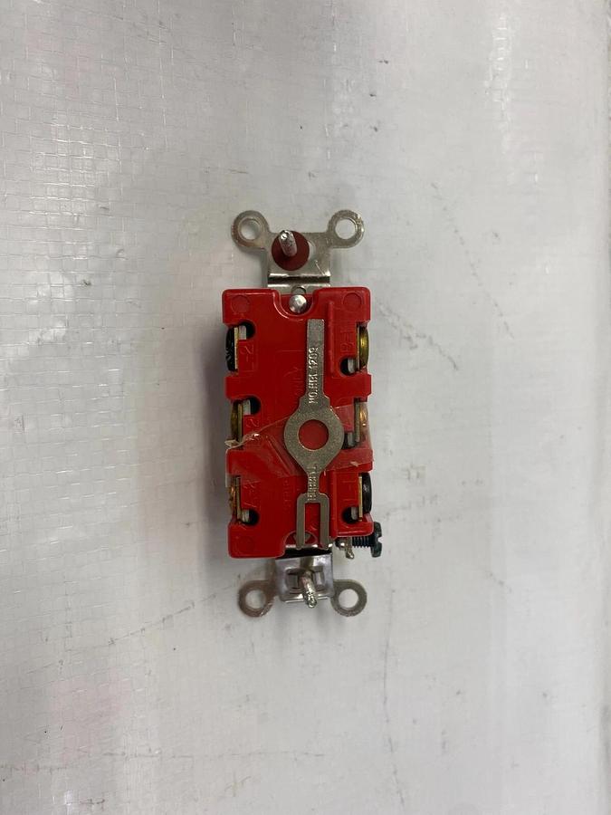 Used Hubbell HBL1386L Series 1300 Lock Switch Double Pole