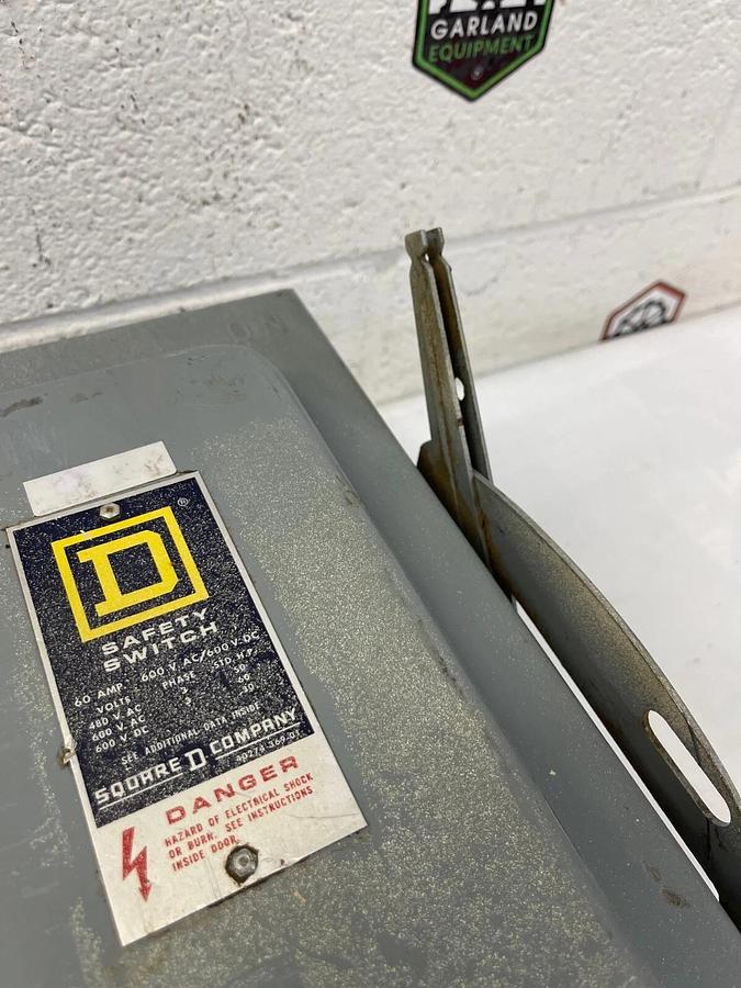 Used Square D HU-362 Series E1 Safety Switch 60 Amp