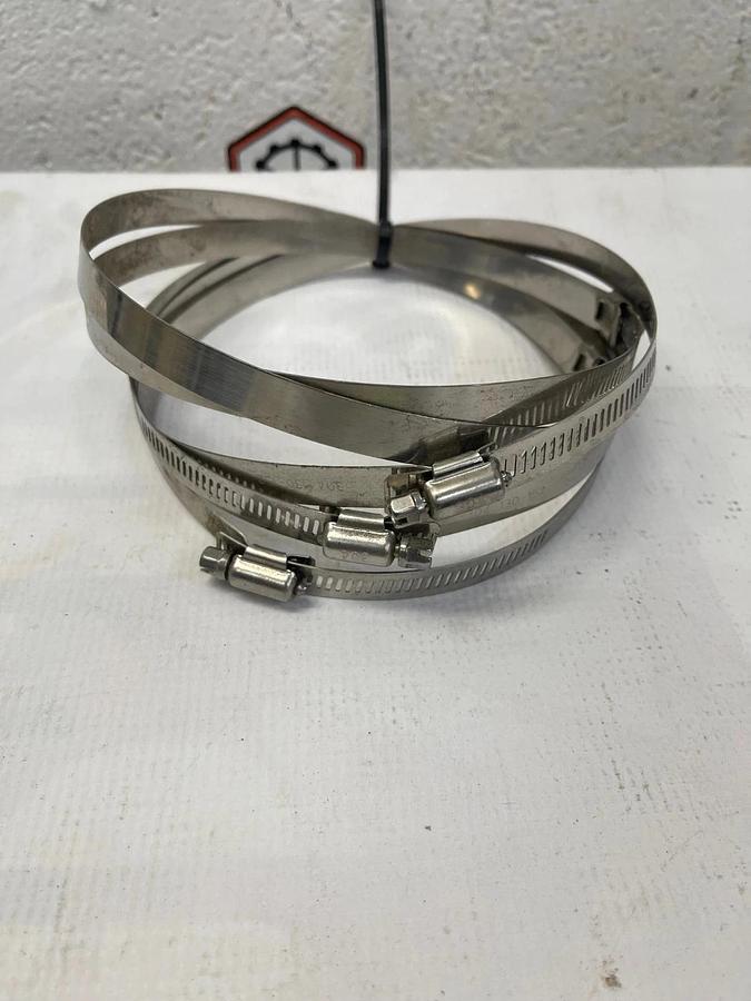 Hose Pipe Clip Clamps 304 130-152 Stainless Steel Pipe Clamps ( Lot of 5)