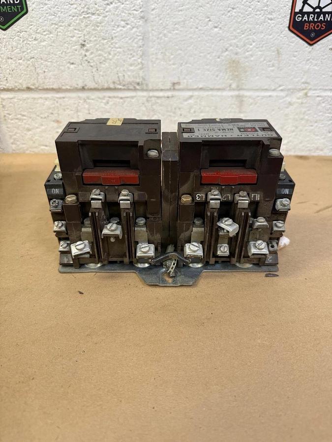 Used Cutler-Hammer C50CN3, Reversing Contactor, Series A1, NEMA Size 1, 27A