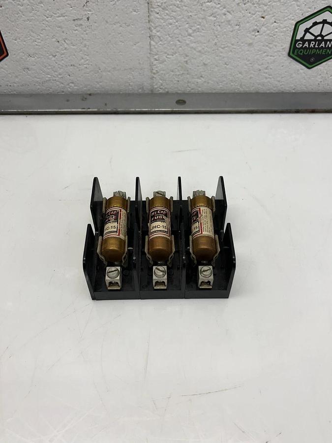 Gould Shawmut 60302J Hi-Cap JHC-15 Fuse w/ Fuse Holder