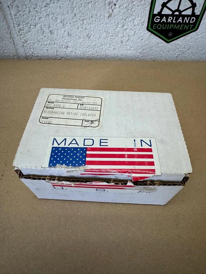Used Absolute Process Instruments API 4008 G Transmitter Wideranging Pot/DC Isolator
