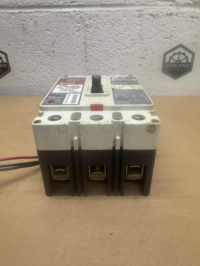 Used Cutler-Hammer HMCP050K2CA02 Industrial Circuit Breaker, 50 A, 600 V, 3 Pole