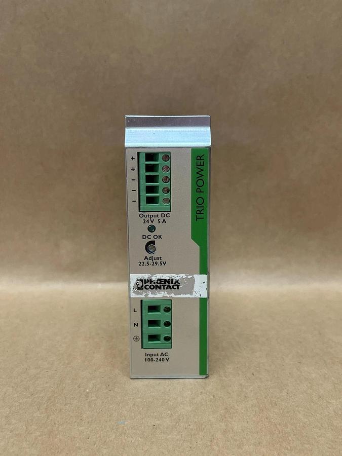 Used Phoenix Contact TRIO-PS/1AC/24DC/5 50-60 Hz, 100-240V, TRIO Power Supply