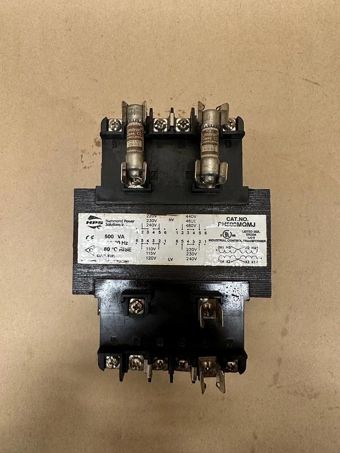 Used Hammond Power Solutions PH500MQMJ 500VA, 50/60Hz Control Transformer