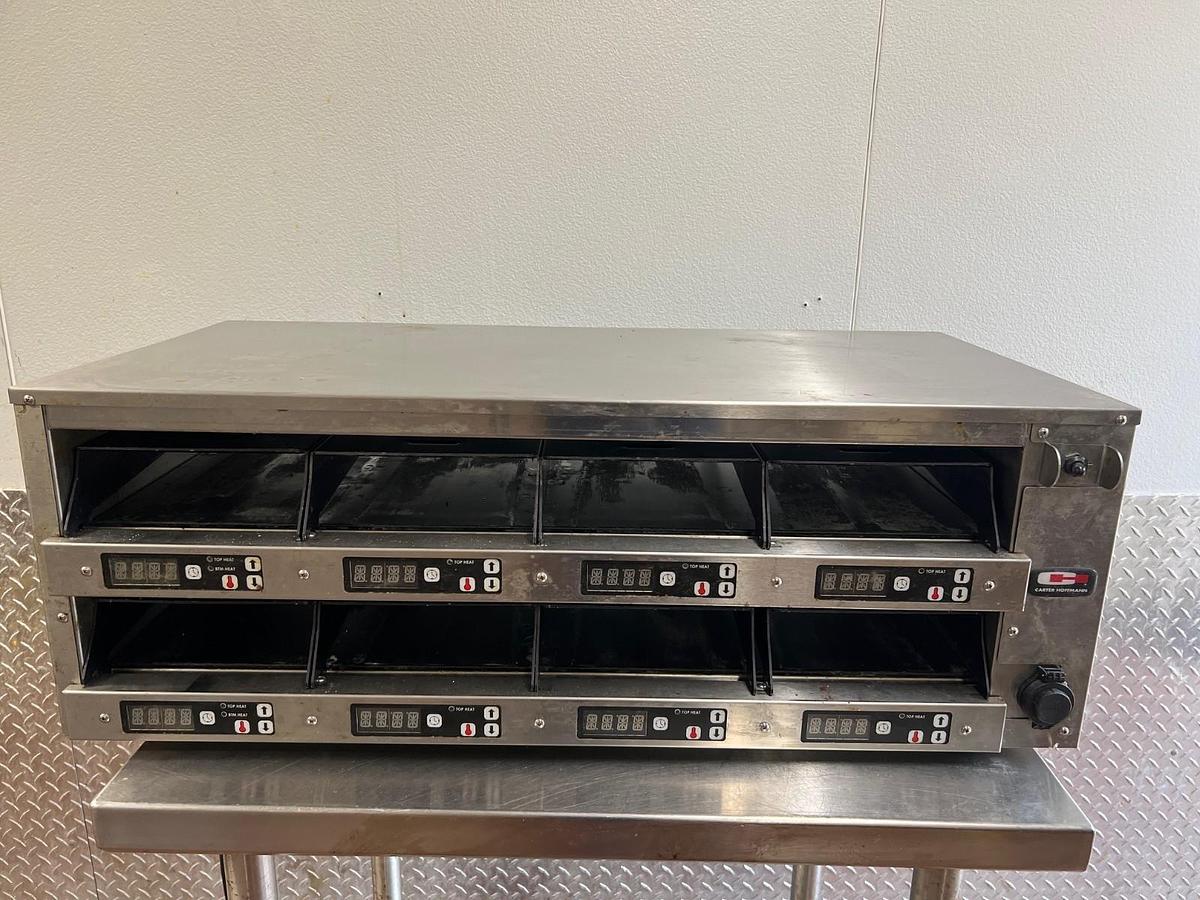 Used Carter Hoffman M243P-B 8-Slot Warming Unit/Trays