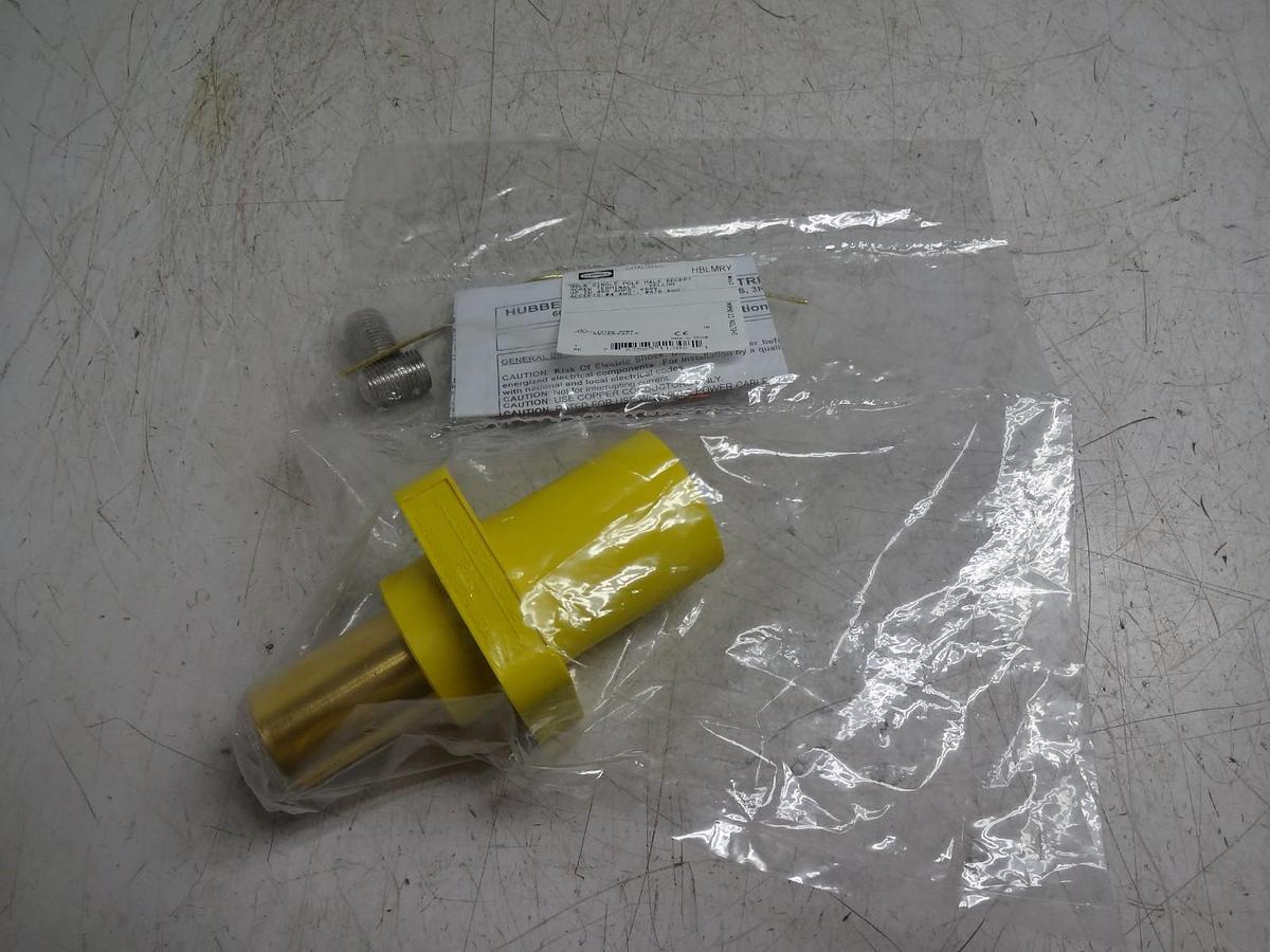 Used Hubbell F4 Male Cord Connector - Lot of 2