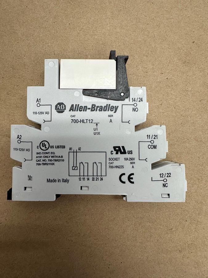 Used Allen Bradley 700-HLT12, 700-TBR2110 Terminal Block Relay *NEW*
