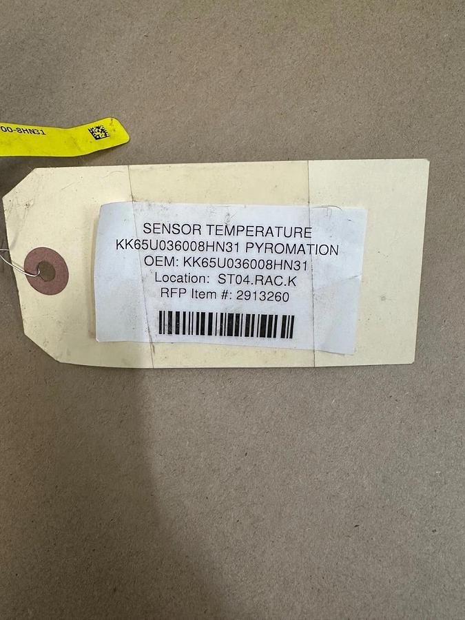 Used Pyromation KK65U036008HN31 Temperature Probe *NEW*