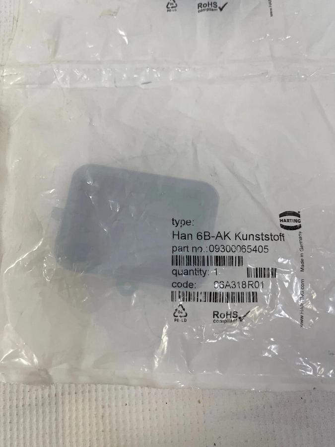 Used Harting Han 6B-AK Protective Cover for Housings - Lot of 2