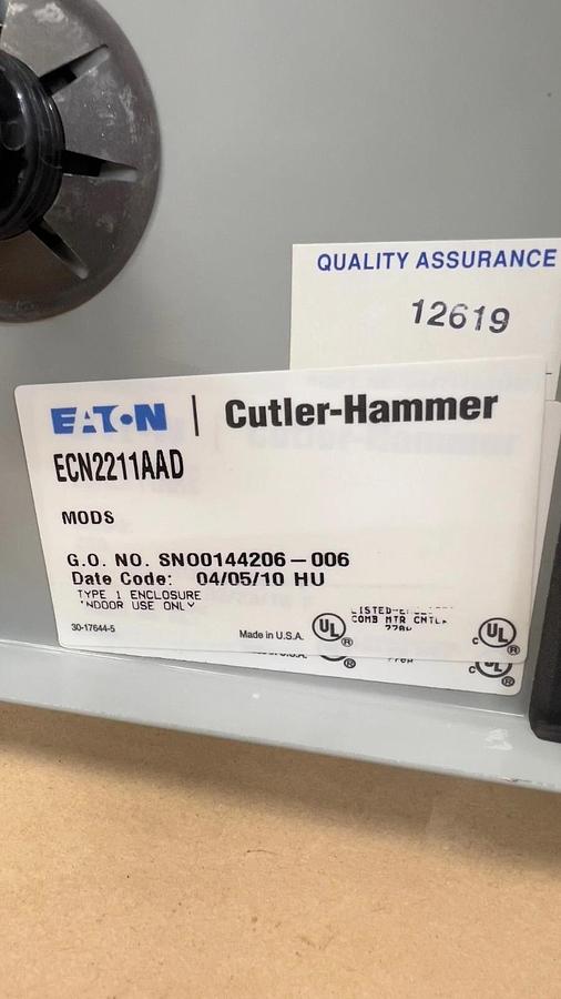Eaton Cutler-Hammer ECN2211AAD Freedom NEMA Combination FUNR Starter w Breaker
