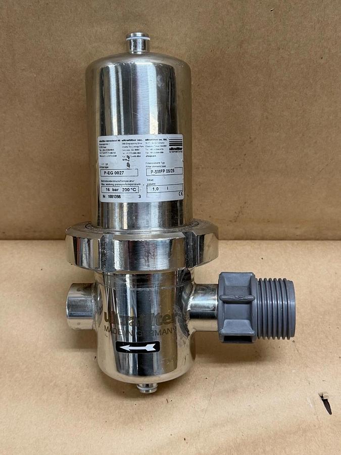 Used Ultrafilter P-EG 0027 Filter, 16 BAR