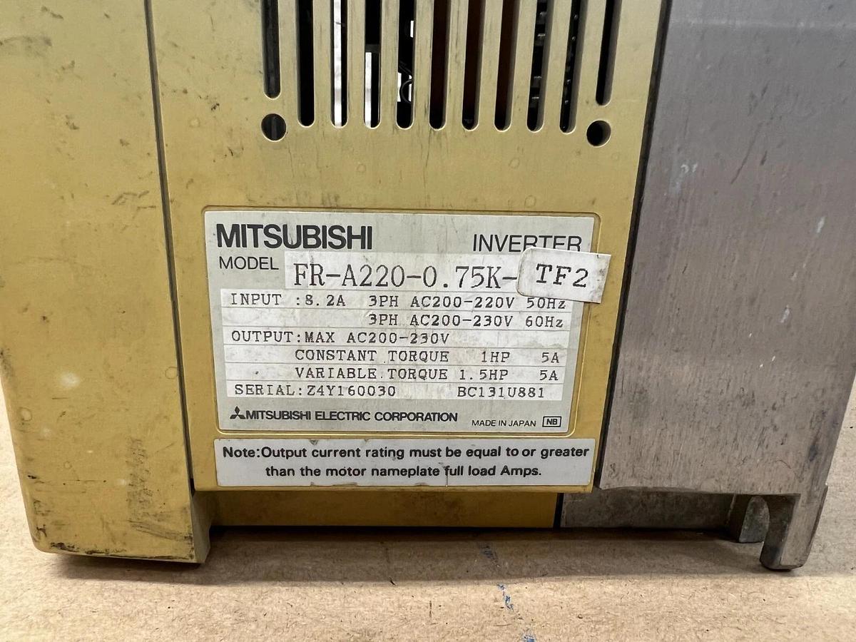 Used Mitsubishi FR-A220-0 Freqrol-A200 Inverter