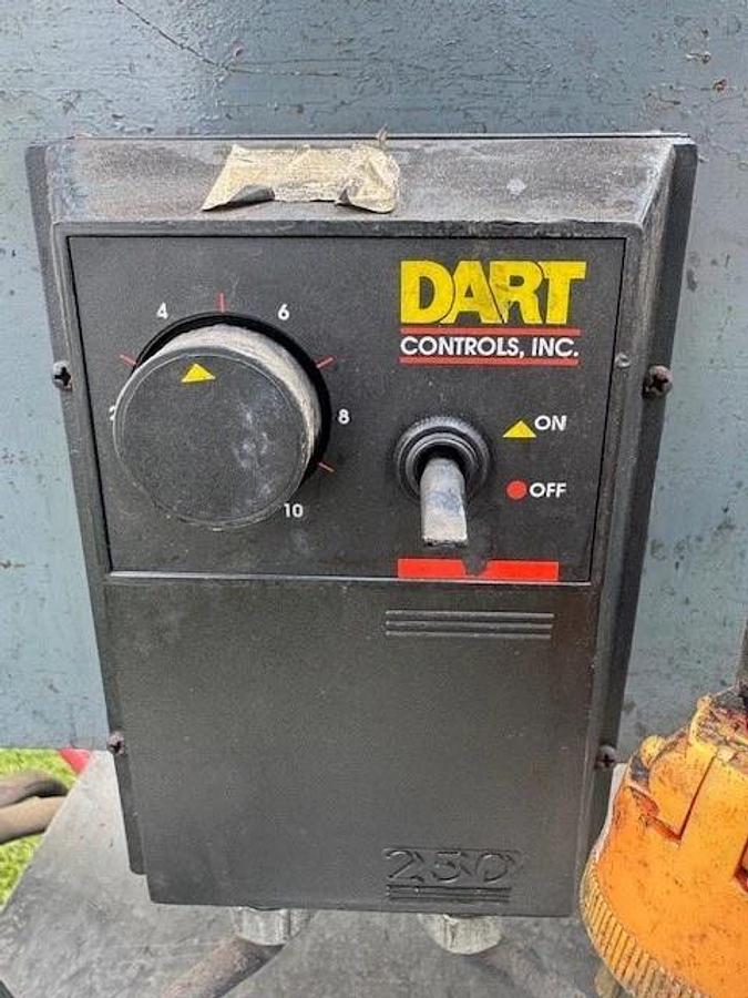 Used Lepel Conveyor 6" W, 52” L, TR-1000A 1/2Hp DC Motor, PPS Induction Sealer