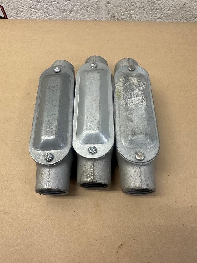 Used O-Z/Gedney C-75 3/4” Conduit - Lot of 3