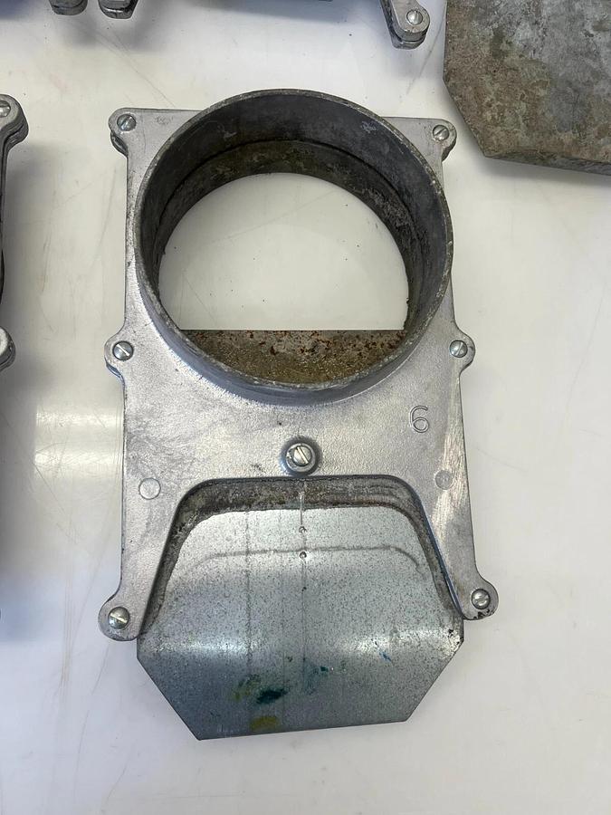 Used 6” Aluminum Blastgate - Lot of 9