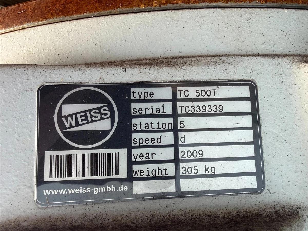 Used WEISS GmbH TC 500T 5 Station Rotary Indexing Table