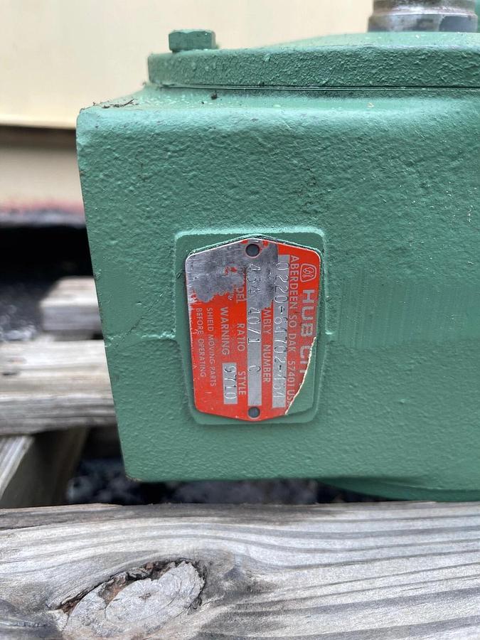 Used Hub City 0220-64702-454 Gear Reducer Ratio 40:1, 1-1/2” Thread