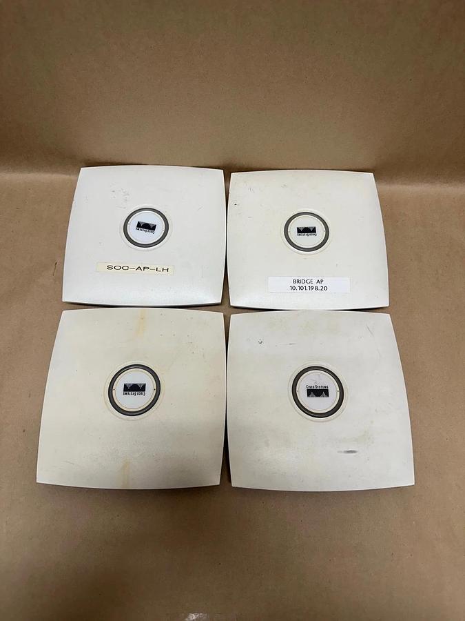 Used Cisco AIR-AP1131AG-A-K9 AIRONET Wireless Access Point - Lot of 4