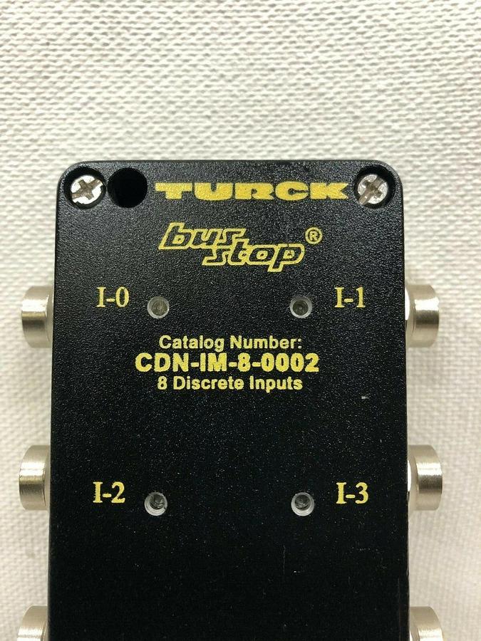 Used TURCK CDN-IM-8-0002 Bus Stop, DeviceNet 8 Discrete Inputs