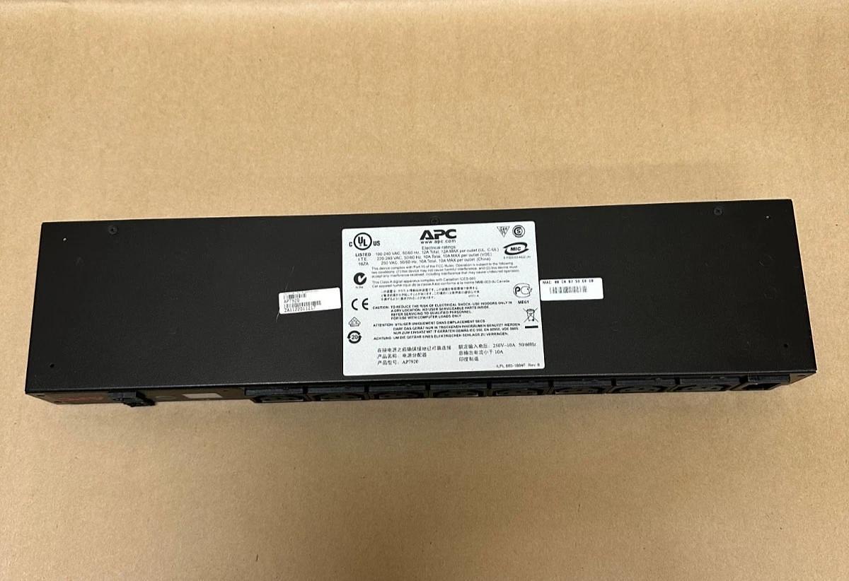Used APC AP7920 Rack PDU, Switched