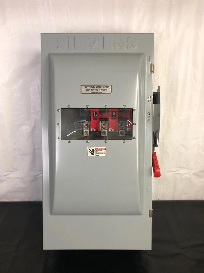 Siemens HNF364JW Heavy Duty Safety Switch, 200A 600VAC 600VDC *NEW*