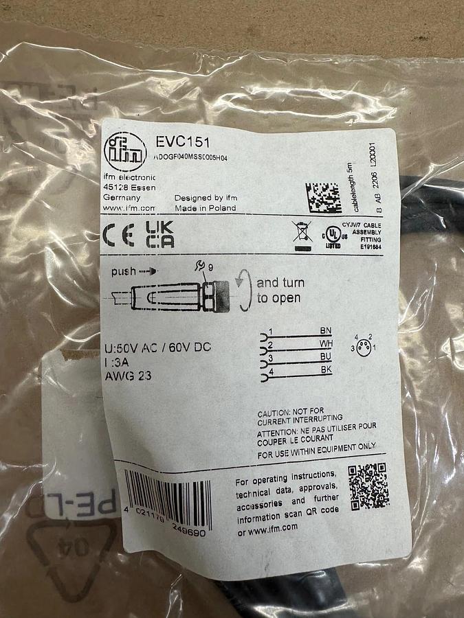 Used IFM 30648982 EAC Pack Sensor Kit *NEW*