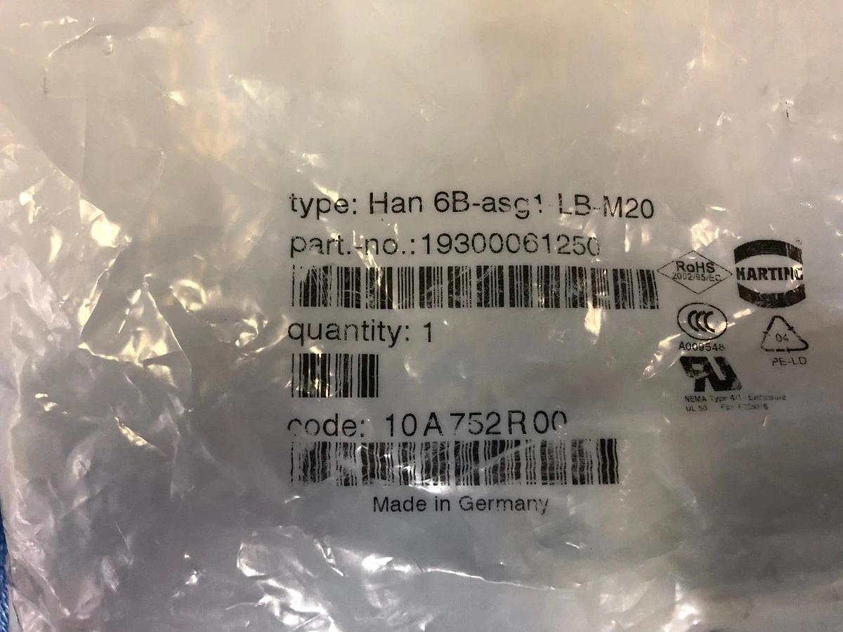 Used Harting 09300061250 LOT of 3