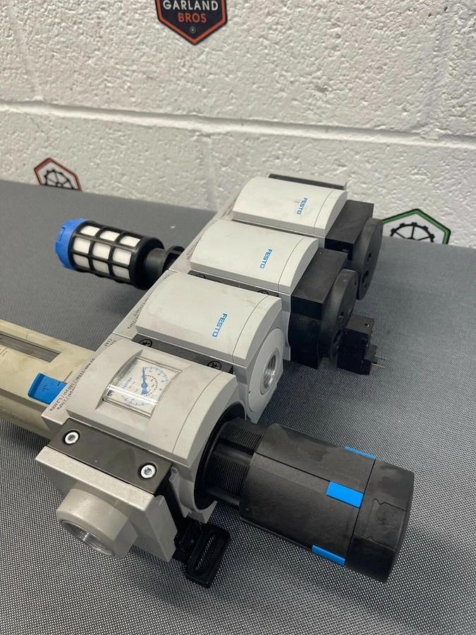 Used Festo MS6-DL-1/2-Z, MS6-EE-1/2-10V24-Z, MS6-FRM-1/2-Z, MS6-LFR-1/2-D7-C-R-M-AS-Z