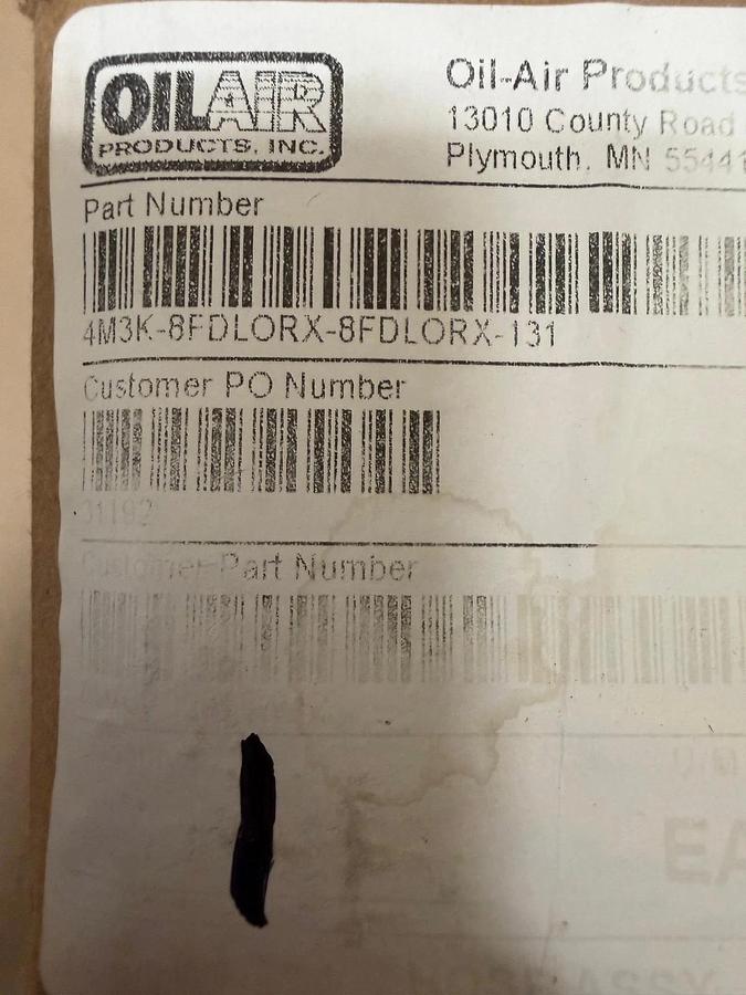 Used Oil-Air Products 4M3K-8FDLORX-8FDLORX-131 1/4” Hose Assembly *NEW*