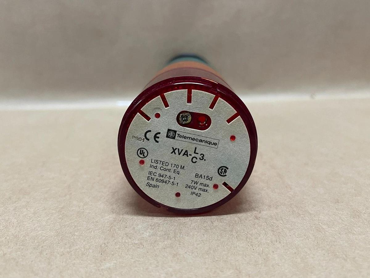 Used Telemecanique XVA-LC3 Red/Orange/Green Stack Light Tower