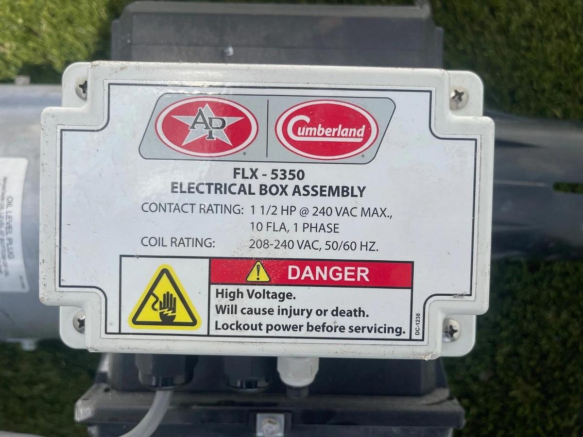 Used Automated Production Systems FLX-5253 Flex-Flo Auger 3”x38’, 1-1/2Hp 1 Ph Motor