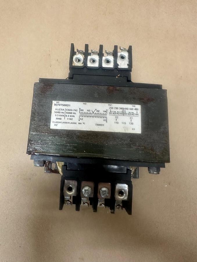 Used Square D 9070T500D1 Industrial Control Transformer