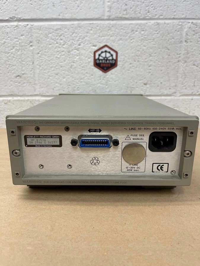 Used Hewlett-Packard 8153A Lightwave Multimeter, *Parts Only* Missing Power Button