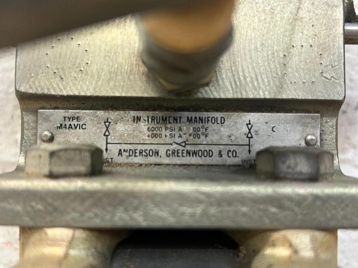 Used Anderson Greenwood M4AVIC Differential Pressure Manifold w/ DP/GP Valve