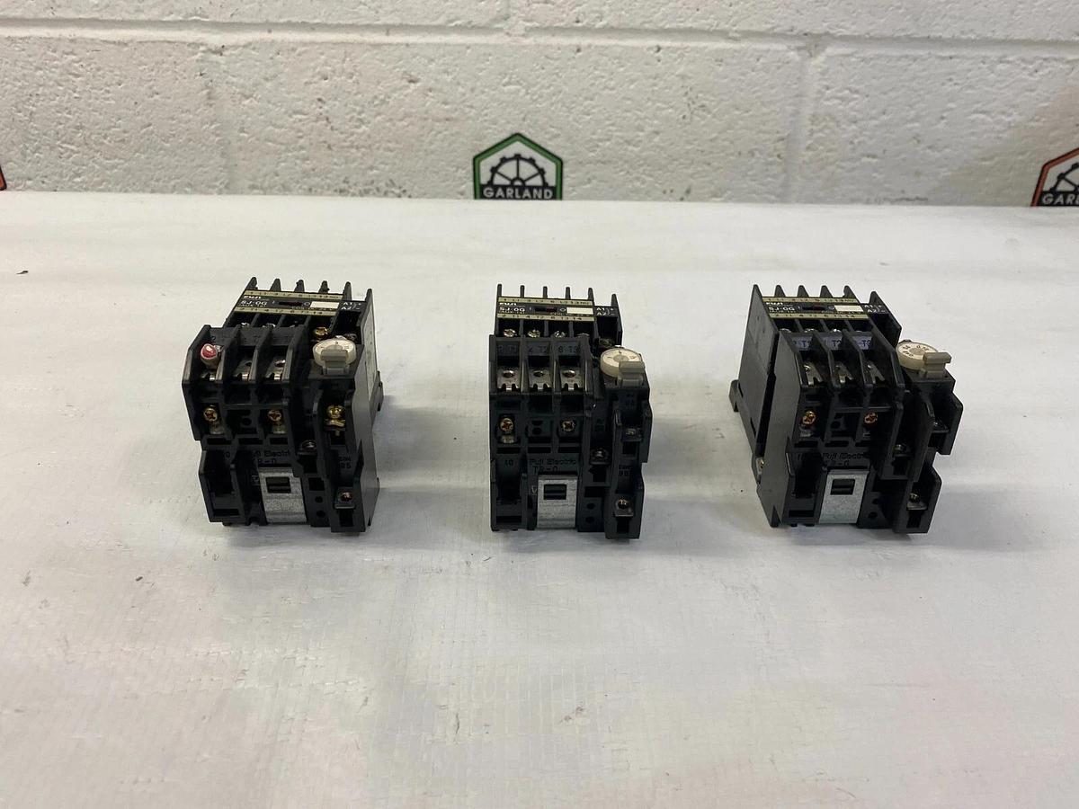 Used Fuji Electric SJ-0G Magnetic Contactors - Lot of 3