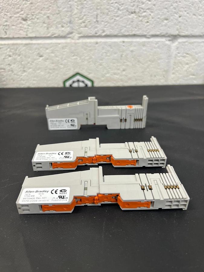Used Allen Bradley 1734-MB Series A Terminal Base - Lot of 3