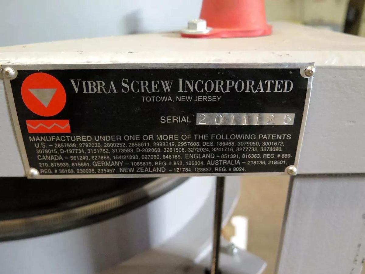 Used Vibra Screw Live Bottom Bin 20-3 with .50 HP motor