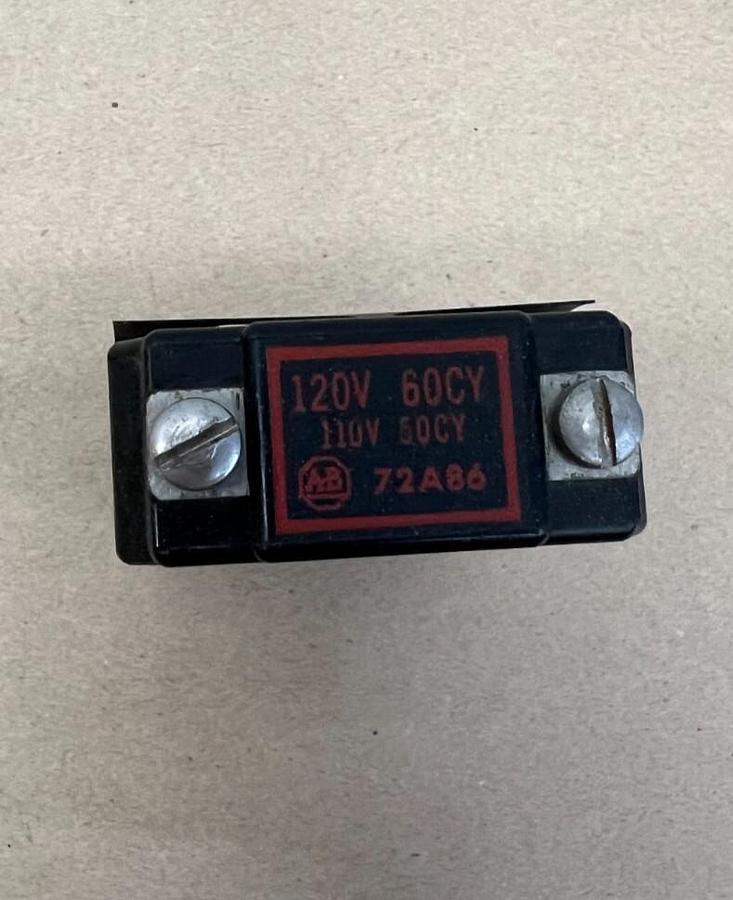 Used Allen Bradley 72A86 120V, 60CY, 110V, 50CY Coil