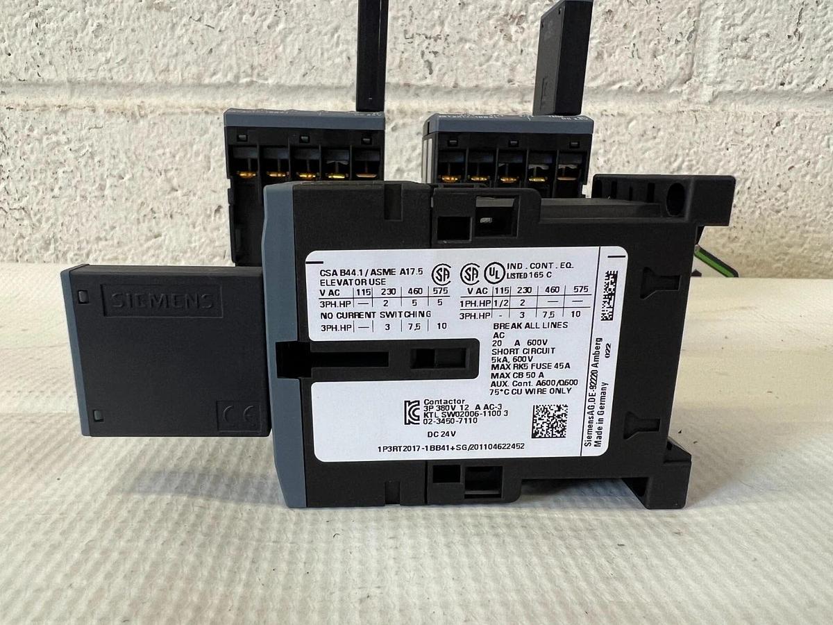 Used Siemens 3RT2017-1BB41 Contactor - Lot of 3