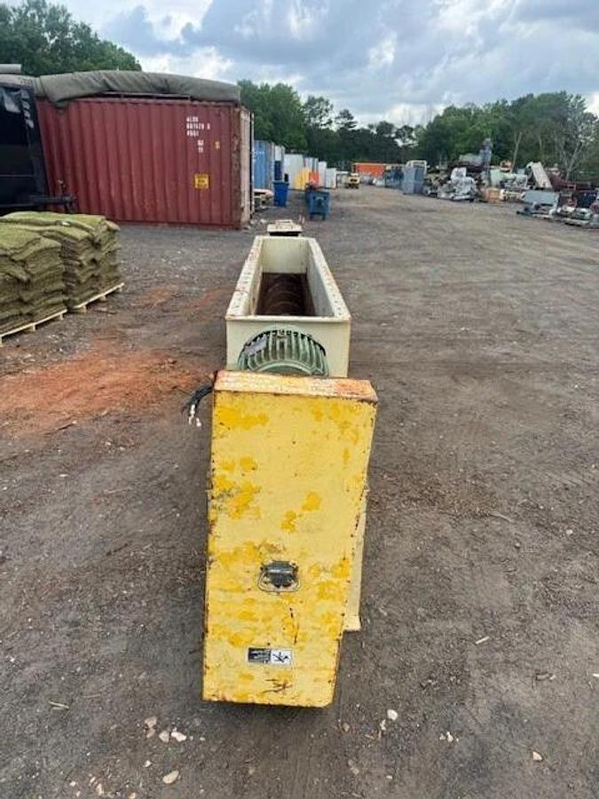 Used 27’ 3” Industrial Screw Conveyor 16” Stick, 17” Trough, 10Hp, 14.03:1 Gearbox