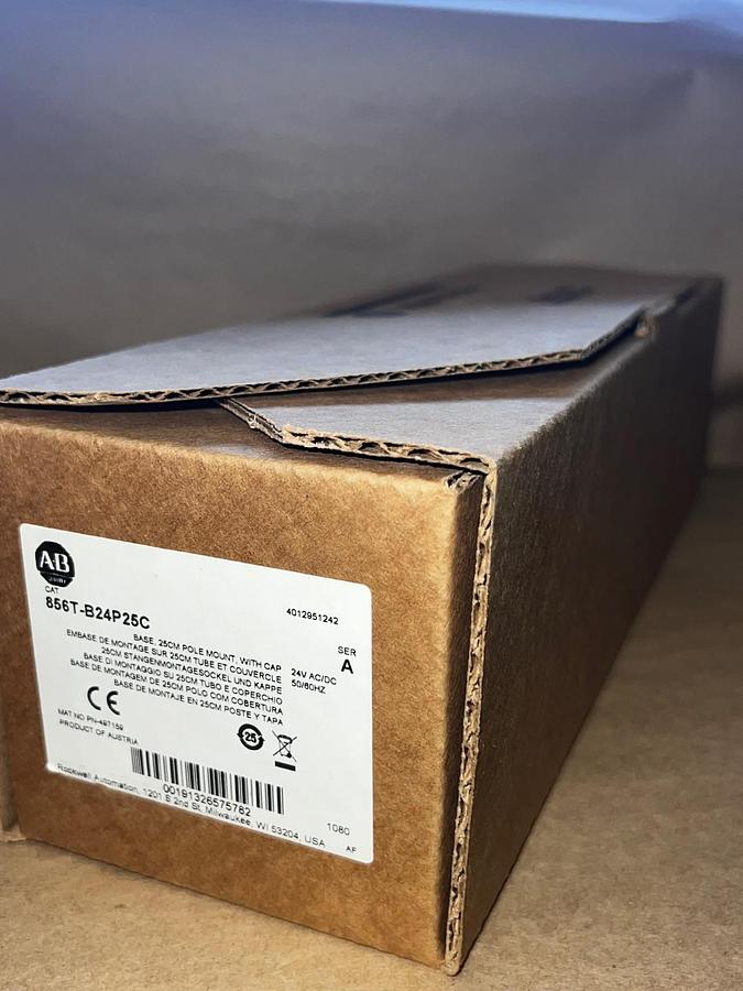 Used Allen Bradley 856T-B24P24C Ser A Stacklight Mounting Base *NEW*