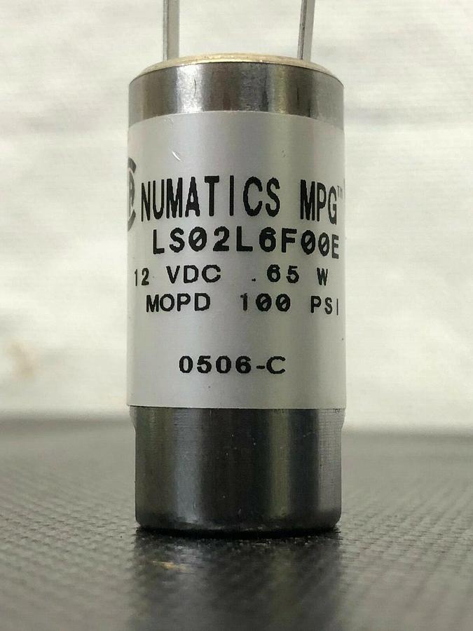 Used ASCO Numatics LS02L6F00E 12 VDC 100 PSI .65 w
