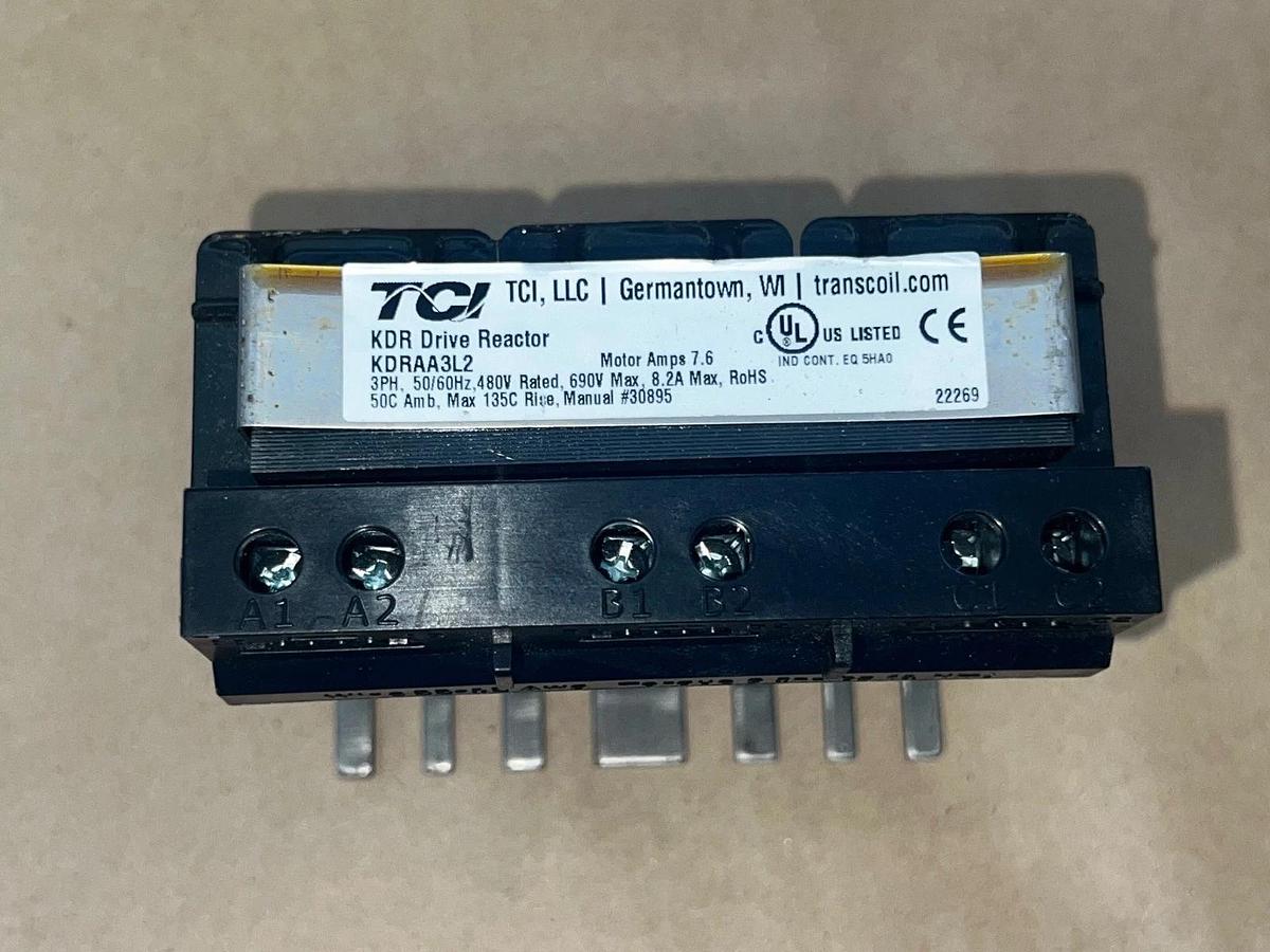 Used TCI Transcoil KDRAA3L2 KDR Drive Reactor *NEW*